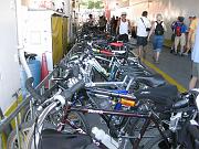  A big bike rack on the Ferry